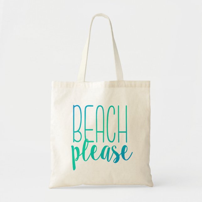 Beach Please | Bolsa Turquoise Ombre Tote (Frente)