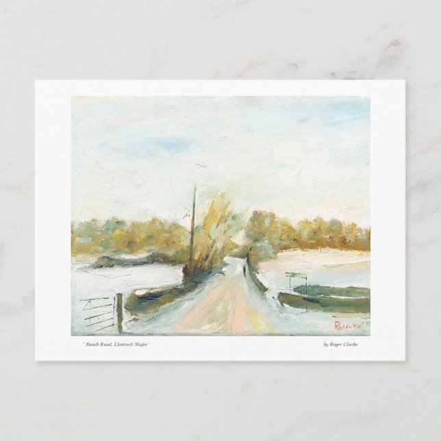 Beach Road, postal principal de Llantwit (Anverso)