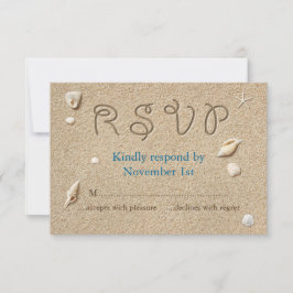 Beach Sandy Toes Salty Kisses RSVP