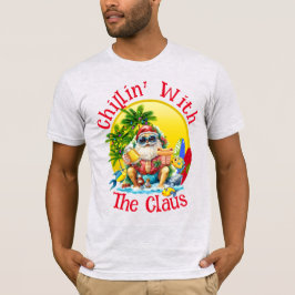 Beach Santa para camisetas masculinas y femeninas