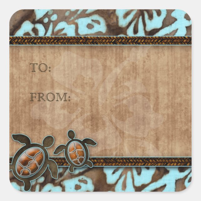 Beach Save Date Boda Etiqueta de regalo Pegatinas  (Anverso)