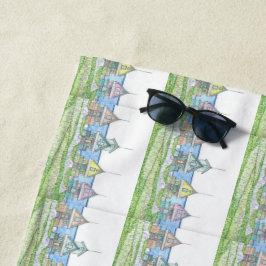 Beach Shack Life 1; toalla de playa