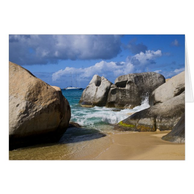 Beach side en Virgin Gorda, Virgen Británica (Anverso (Horizontal))