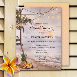 Beach String ilumina la invitación a la ducha de n