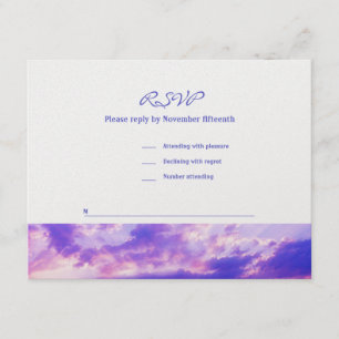 Beach Sunset Bat Mitzvah Wedding RSVP
