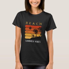 Beach Sunset Vibes | Camiseta tropical de verano