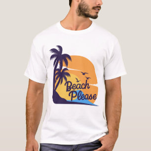 Beach Sunset Vibes Camiseta tropical de verano