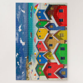 Beach Theme Beach Hut Jigsaw Puzzle