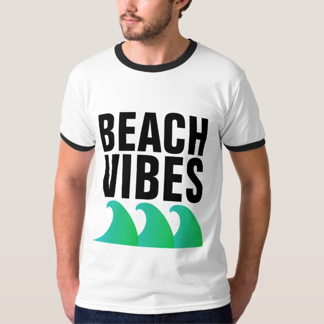 BEACH VIBES Camisetas (Anverso)