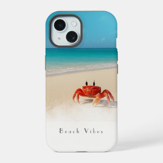 Beach Vibes - iPhone 15 Funda 1 cangrejo
