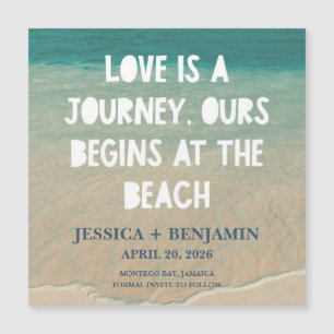 Beach Wedding Destino tropical Guardar la fecha