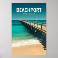 Beachport Australia Viajes Arte Vintage