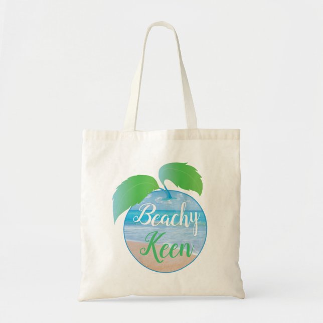 "Beachy Keen/Beach" Presupuesto por la bolsa (Frente)