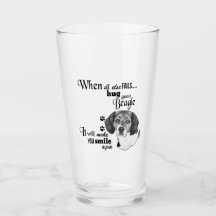 Beagle arte moderno slogan de raza de perro adorab