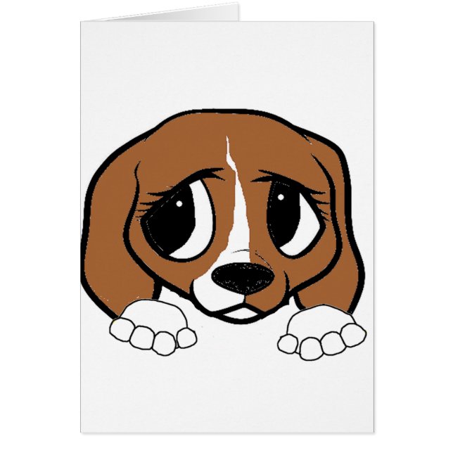 beagle blanco rojo (Frente)