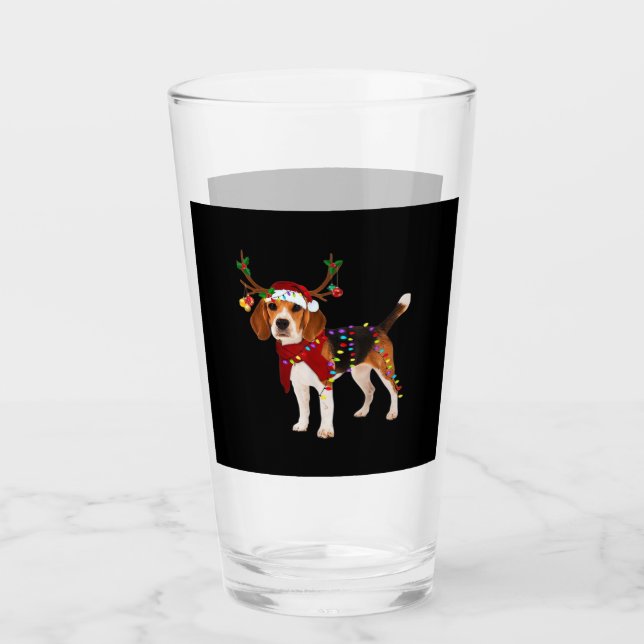 beagle dog navidades Classic T-Shirt (Anverso)