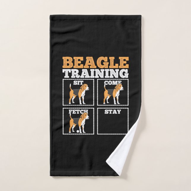 Beagle Dog Training Dog (Toalla de mano)