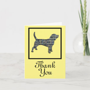 Beagle Hound Dog Gracias Tarjeta De Saludo