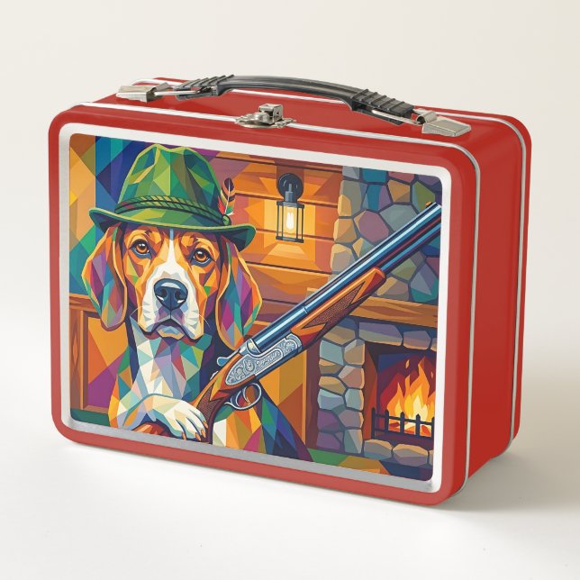 Beagle Jäger Pop Art – Moderner Jagdhund (Anverso)
