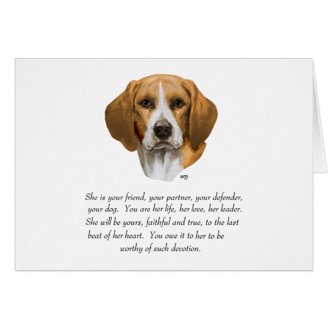 Beagle Keepsake (Anverso (Horizontal))