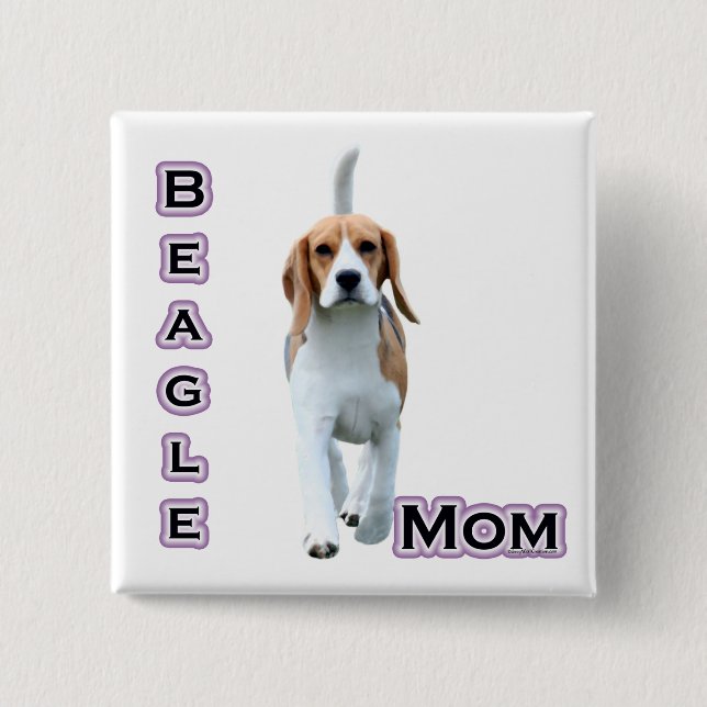 Beagle Mom 4 - Botón (Anverso)