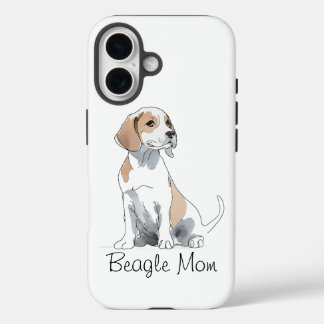 Beagle Mom Premium iPhone 16 Funda