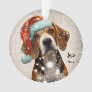 Beagle navidad, Ornamento de Santa Dog