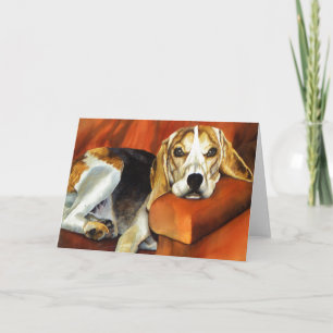 Beagle, tarjeta de felicitación