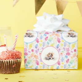 Beagle Watercolor Papel de cierre de cumpleaños