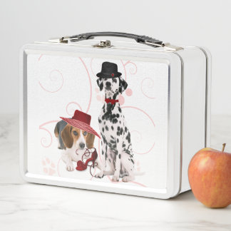 Beagle y Dalmacia vestidos para la madre del perro