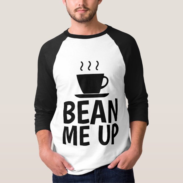 BEAN YO, Camisetas de CAFÉ divertidas (Anverso)