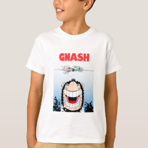 Beano Gnasher "Jaws" parodia camiseta de niños