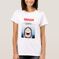 Beano Gnasher "Jaws" parodia camiseta femenina
