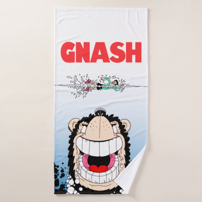 Beano Gnasher "Jaws" parodia toalla de baño 🛁 (Toalla de baño)