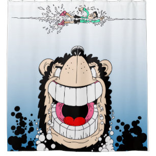 Beano Gnasher parodia la cortina de ducha 🚿