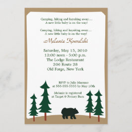 BEAR Adirondack Lodge 5x7 Invitación Baby Shower