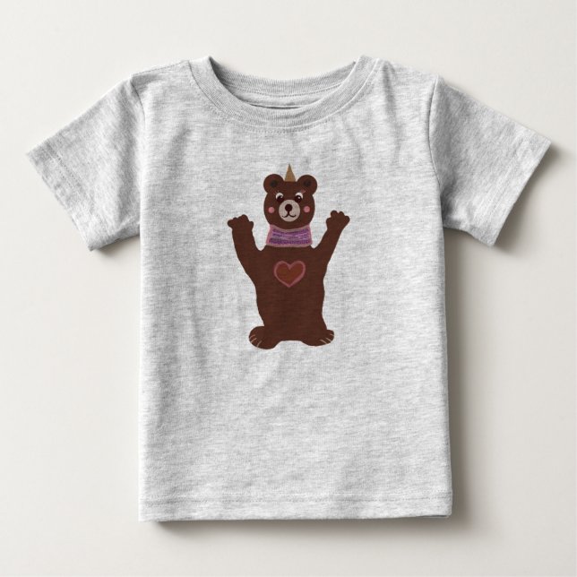 Bear Baby Fine Jersey T-Shirt (Anverso)