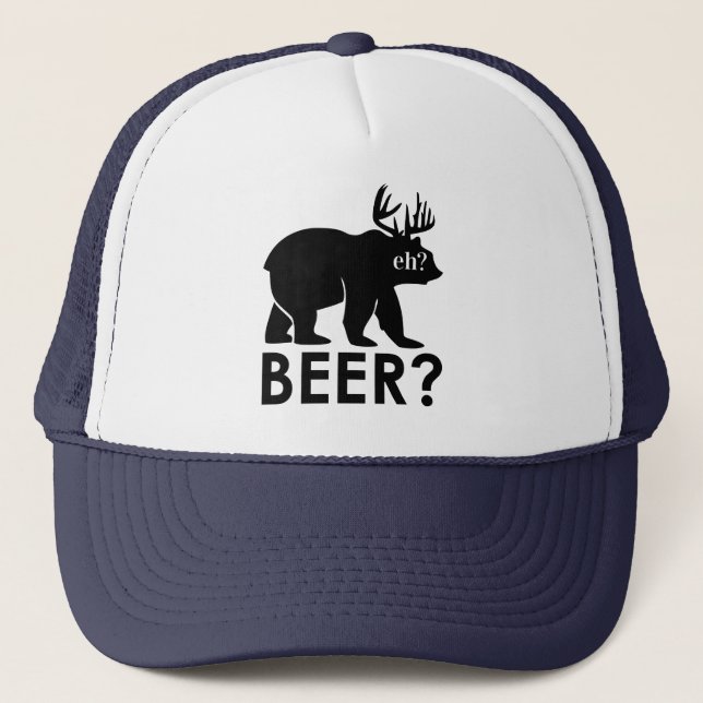 Bear Beer? Moose canadé tomar sombrero (Anverso)