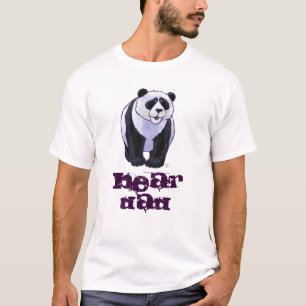 Bear Dad Panda Bear la camiseta para él
