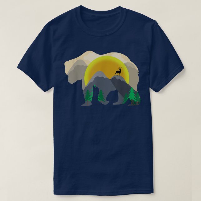 Bear Mountains Hiking Deer Mountaineer Tank Top 27 (Diseño del anverso)