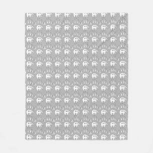Bear tribal Art Blanket Mantas de oso nativo