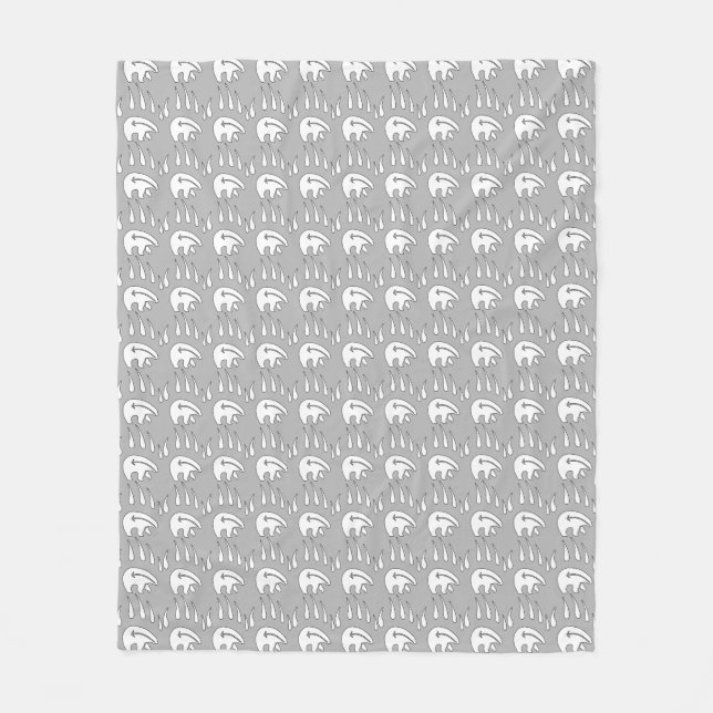Bear tribal Art Blanket Mantas de oso nativo (Anverso)