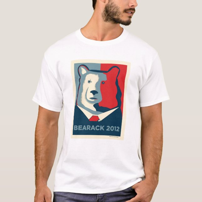 Bearack 2012 camisetas cabidas para hombre (Anverso)