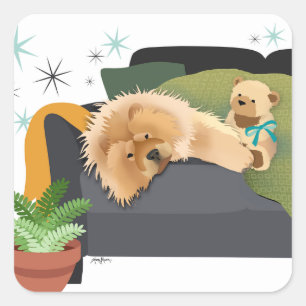 BEARLY AWAKE - pegatinas de Chow
