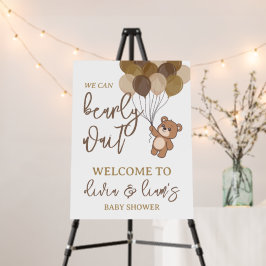 Bearly Wait - Baby Shower Welcome Sign