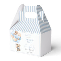 Bearly wait tedd oso bebé caja de favores de ducha