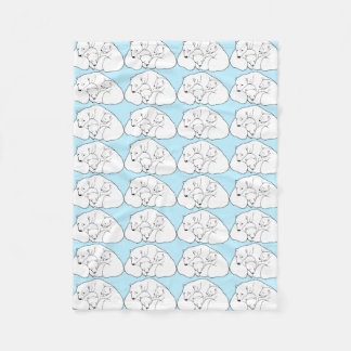 Bears Blanket Polar Bear Art Fleece Blanket