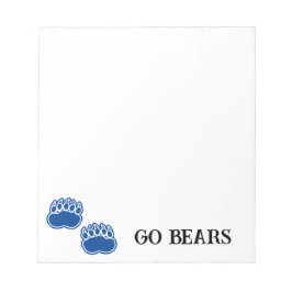 Bears Go Bears de 5,5" x 6" Bloc de notas - 40 pág
