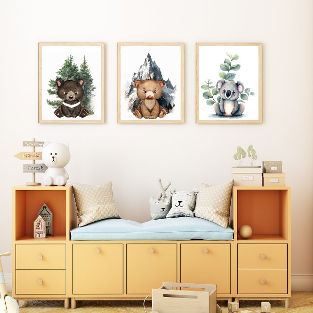 Bears Woodland Nursera Art Set (Subido por el creador)