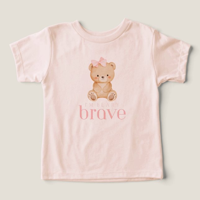 beary brave childhood cancer sick kids cute (Diseño delantero )